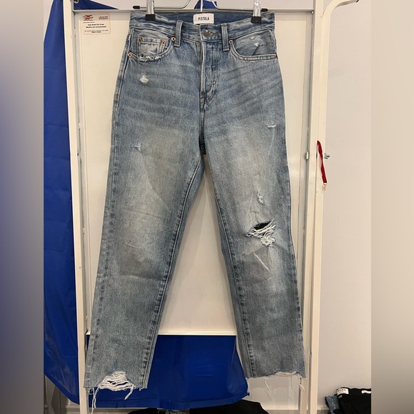 PISTOLA Charlie High Rise Straight - Picture 1 of 7